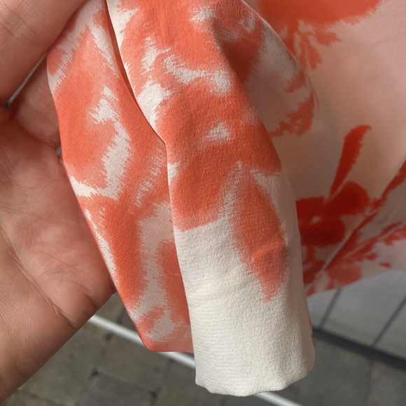 BY MALENE BIRGER orange and white silk shorts size 36 - Picture 10 of 13